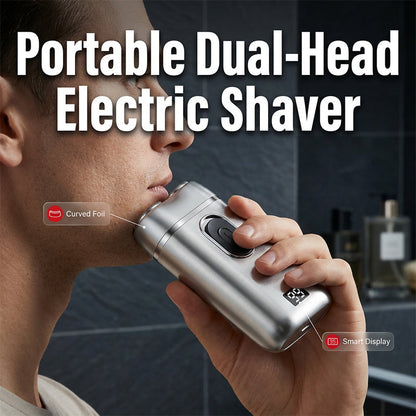 🪒 Afeitadora Eléctrica Portátil de Doble Cabezal