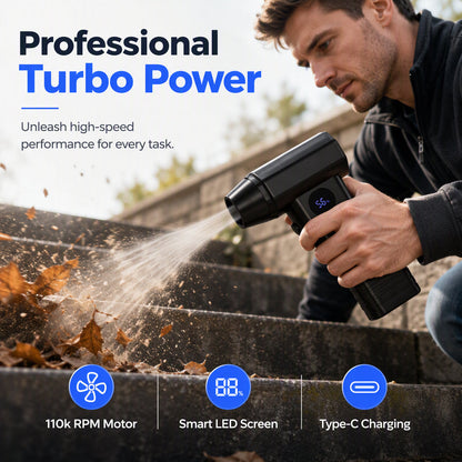 💨 Soplador Turbo Inalámbrico para Limpieza Rápida