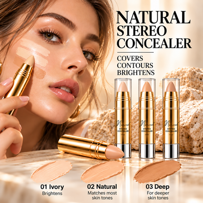 ✨ Corrector 3 en 1 para Cubrir, Iluminar y Definir