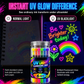 🌈 Set de Rotuladores Neón Reactivos a Luz UV