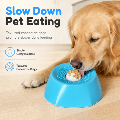 🐱 Plato Interactivo de Comida Lenta y Premios para Gatos