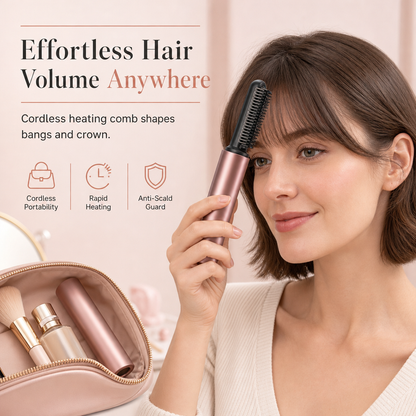💇 Peine Térmico Inalámbrico para Flequillo y Volumen