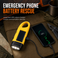 Portable Hand Crank and Solar Powered Flashlight
