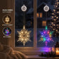 🎄 Luz Navideña Reutilizable para Ventana con Ventosa